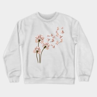 Pig Dandelion Flower Crewneck Sweatshirt